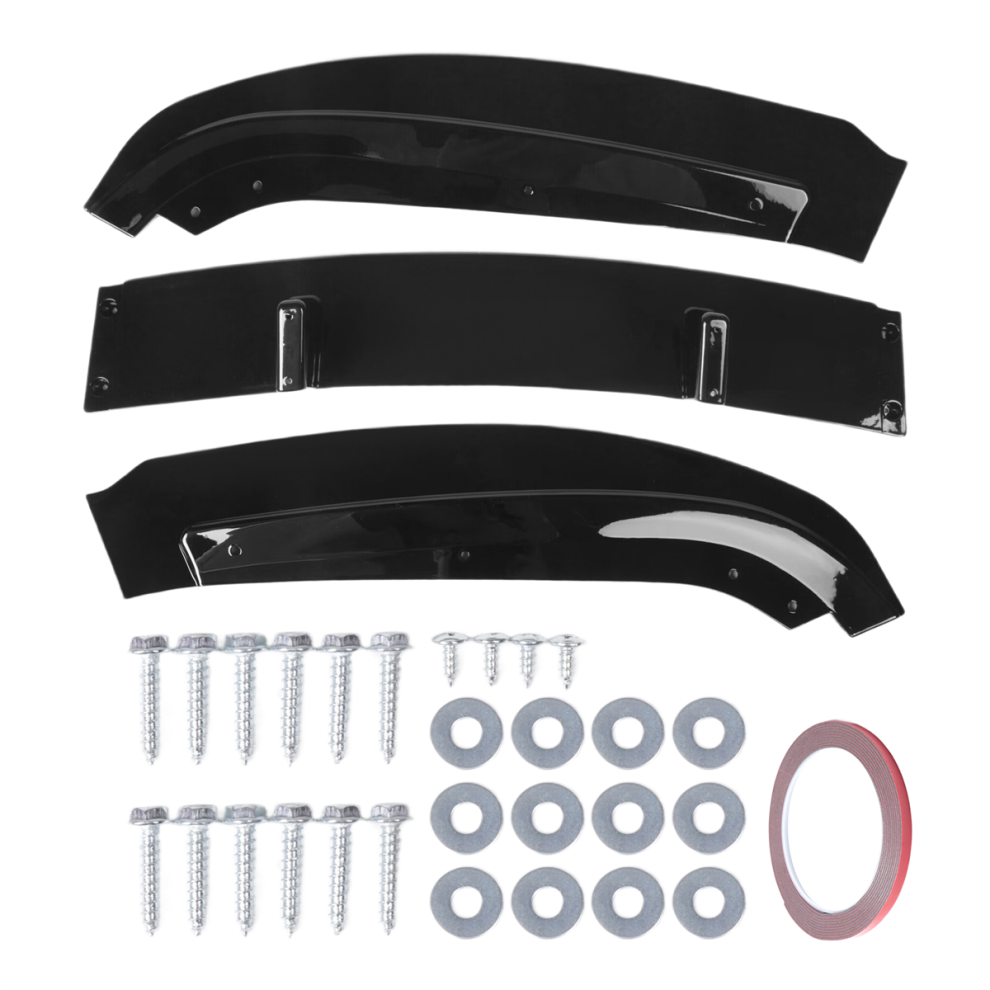 Ergonomie Ohne Grenzen Black Car Front Bumper Splitter Lip Diffuser Spoiler Cover Guard