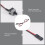 20.5" Long Power Button Switch Cable for PC Switches Reset Computer 6