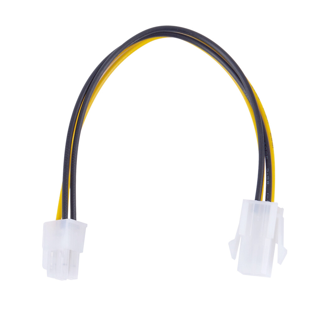 20Cm 12V 4 Pin Male To 4 Pin P4 Female Power Supply Extension Cable 4851707240383