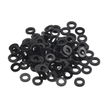 M3 x 6mm x 1mm Nylon Isolerande Brickor Packningar Distanser Svarta 200 ST