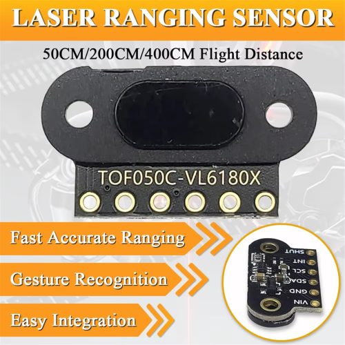 Módulo de sensor de alcance a laser para saída STM32 2M I2C TOF0200C 2