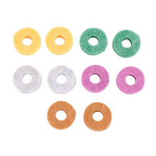10Pcs/Pacote Suporte de Prato Feltro Lavador Almofada Substituição Redondo Macio