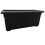 2 x Sovereign Trough Slate Grey 70cm Lightweight Plastic Planter 1