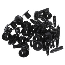 20 st. 7 mm hål plast tryckskruv nit kåpa panel fästklämmor