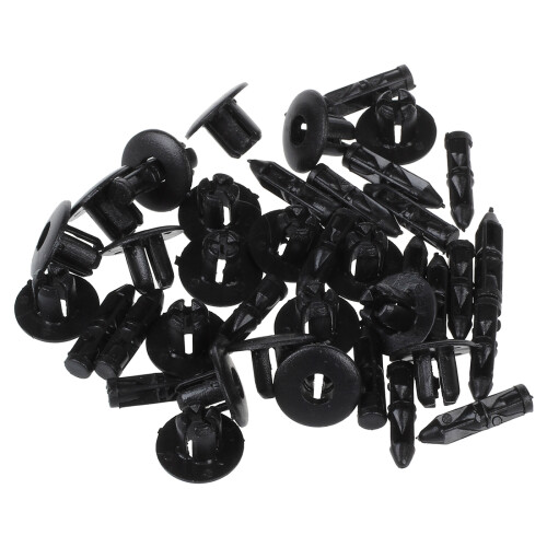 20 st. 7 mm hål plast tryckskruv nit kåpa panel fästklämmor