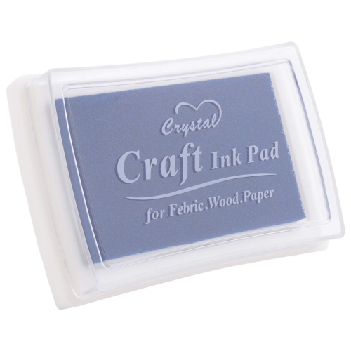 Blue Ink Pad Inkpad Rubber Stamp Fingerprint Craft Non- 1