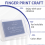 Blue Ink Pad Inkpad Rubber Stamp Fingerprint Craft Non- 6