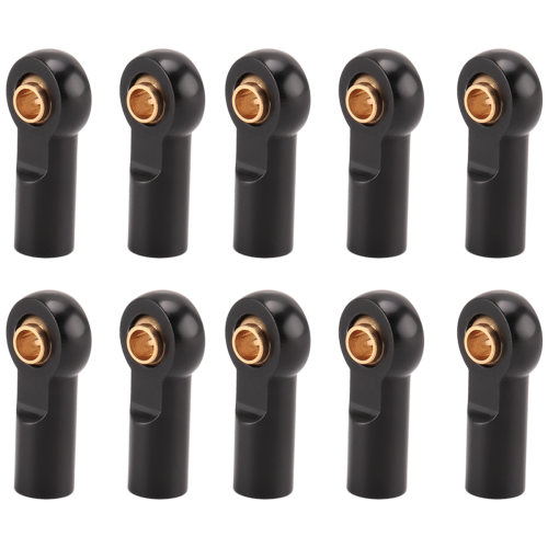 10 τμχ Μεταλλικός σύνδεσμος M3 Link End Ball Link για 1/10 RC Car, Μαύρο 1