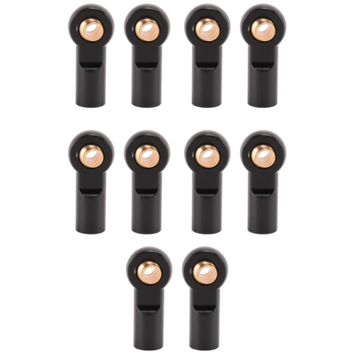 10 τμχ Μεταλλικός σύνδεσμος M3 Link End Ball Link για 1/10 RC Car, Μαύρο