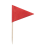 100 Pcs Solid Red Toothpick Flags Small Mini Plain Red Color 2