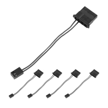 5Pcs IDE to 3 Pin Fan Power Cable PC Cooling Convertor Cable