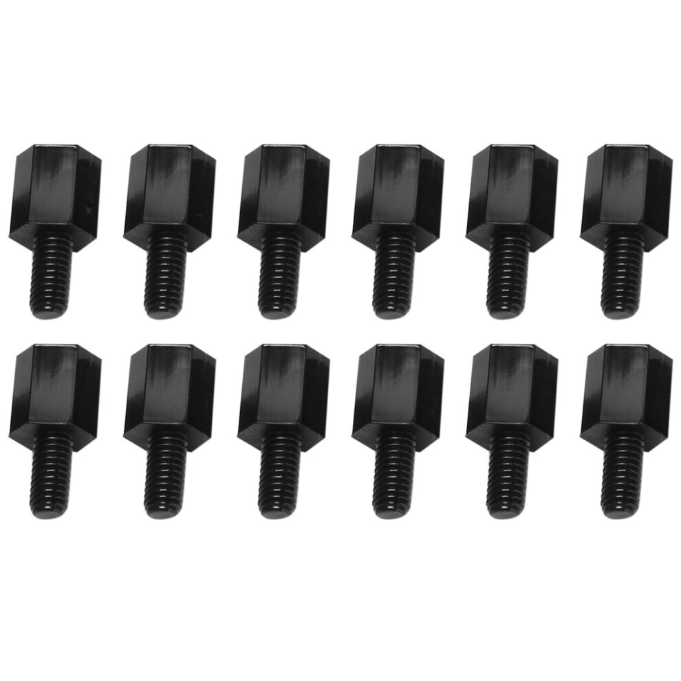 100x Motherboard Hex Standoff Threaded Spacer M3 Thread 6+6mm Black-image-OPC-PGHYRRY-NEW