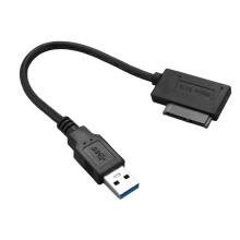 Cable adaptador USB 3.0 a SATA Slimline de 13 pines para CD/DVD de computadora portátil