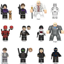 12PCS Building Blocks Mini Figures Kingpin White Tiger Bullseye Fit Lego