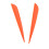 Arrows Vanes 4 polegadas de plástico para empenamento, pacote com 50 unidades (laranja) 5