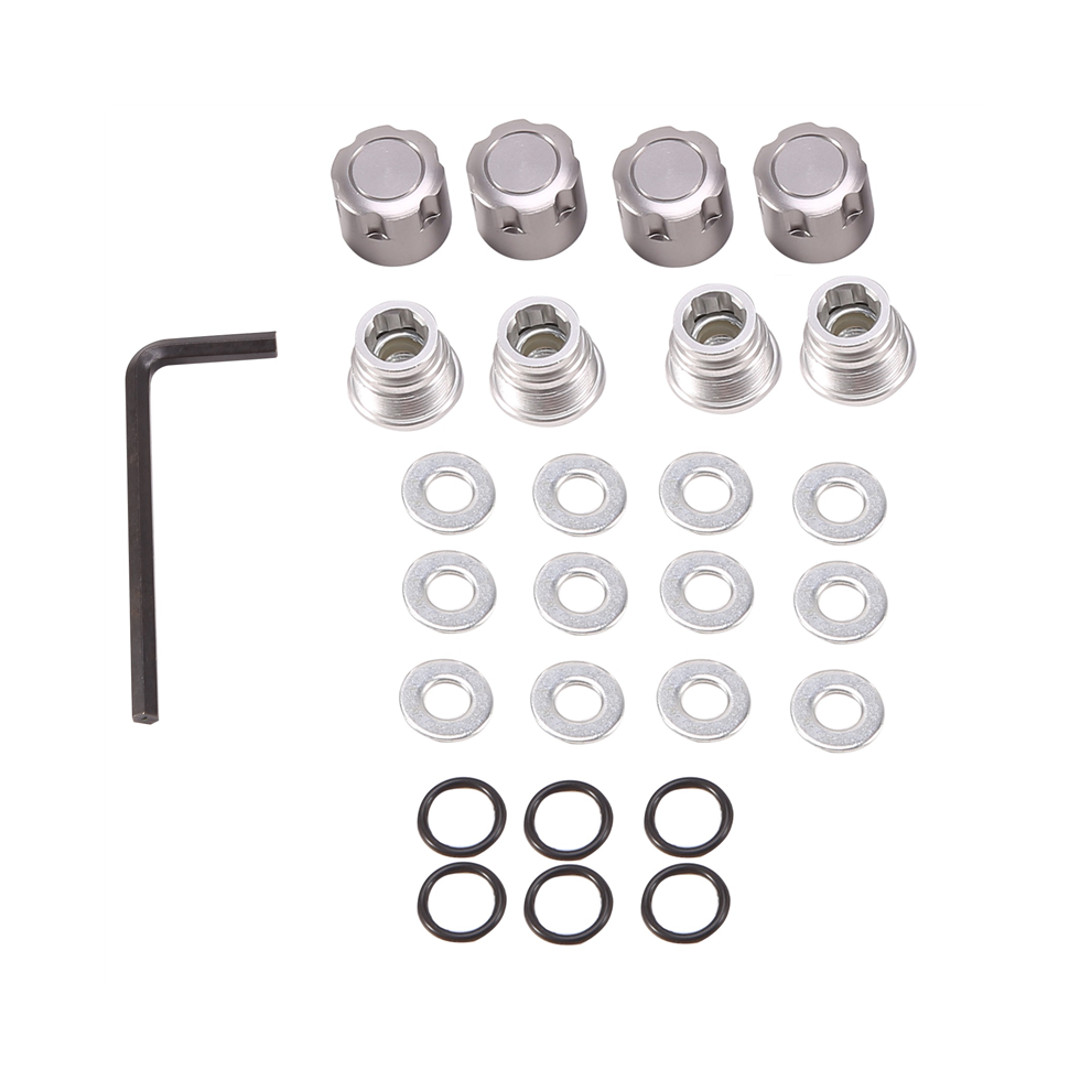 4PCS Aluminum Center Lock Nut Metal Wheel Caps Nuts,Silver-image-OPC-PGHYTWW-NEW