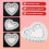 100 x 4'' Λευκό Love Heart Paper Lace Doilies πετσετάκι Για χαρτοσκευή 6