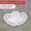100 x 4'' Λευκό Love Heart Paper Lace Doilies πετσετάκι Για χαρτοσκευή 4