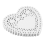 100 x 4'' Λευκό Love Heart Paper Lace Doilies πετσετάκι Για χαρτοσκευή 3