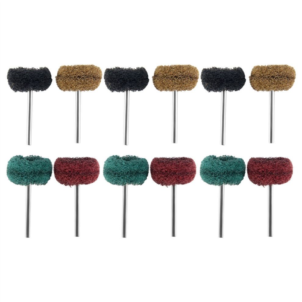 12 Pcs Polishing Sanding Polish Wheel Buffer Abrasive Brush Head 4763603073241