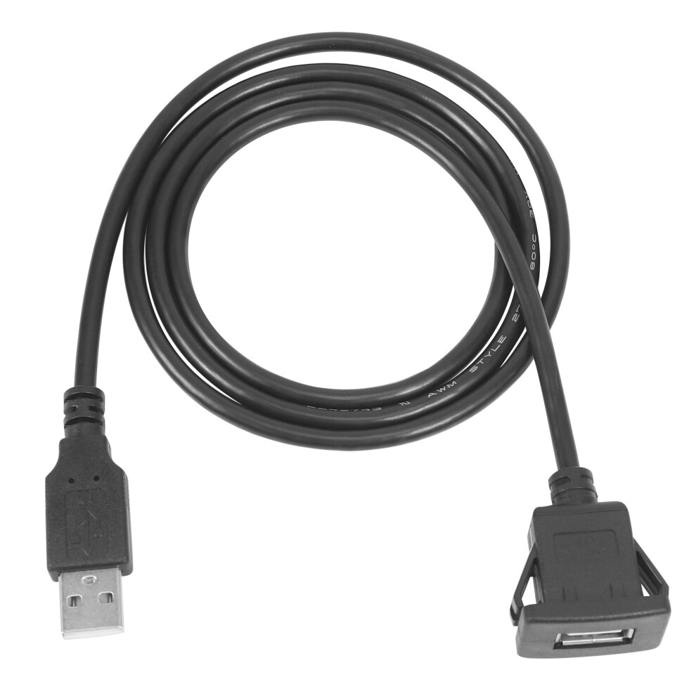 Car Dash Board Flush Mount Usb Male To Female Socket Cable 1M 4763603072725