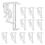 Clear Blind Clips 2 ιντσών για Valance, Hidden Valance Clips (12 Pieces) 2