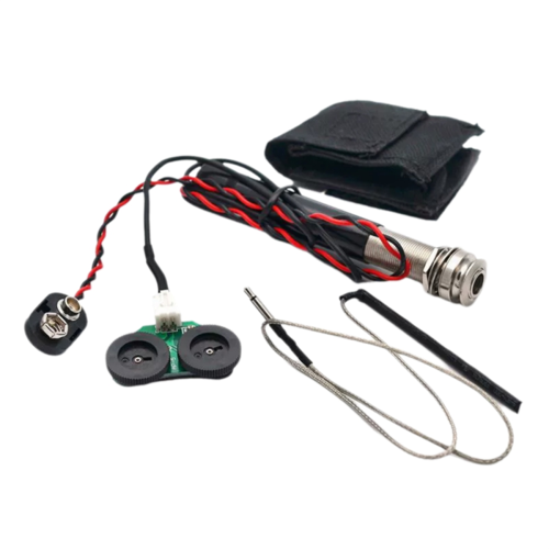 Έλεγχος έντασης και τόνου ενεργού κιτ Piezo Pickup Jack Preamp Jack Endpin