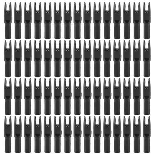Pacote com 60 flechas de arco e flecha Nock ID 6,2 mm Flechas Nocks Inserir cauda para DIY