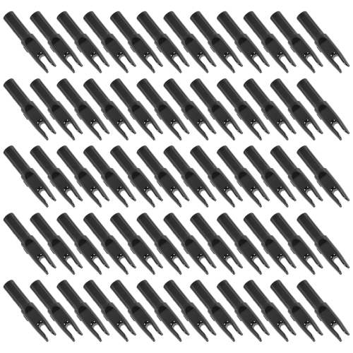Pacote com 60 flechas de arco e flecha Nock ID 6,2 mm Flechas Nocks Inserir cauda para DIY 2