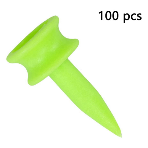 Golftees 0,86 tum 100-pack plastgolftees (gröna) 2