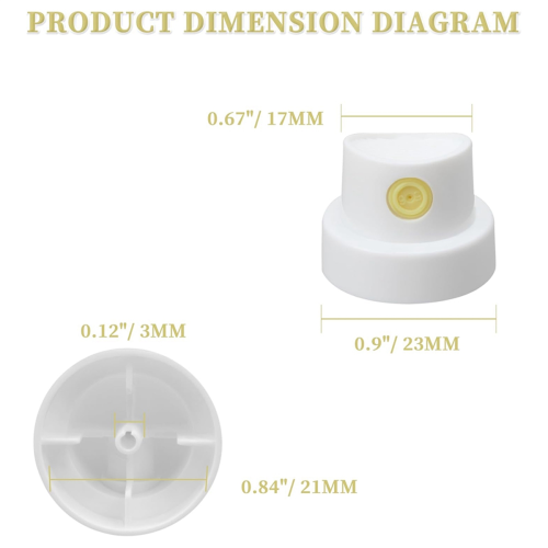 Paint Caps For Cans- Can Nozzle-Graffiti Nozzle Yellow 2
