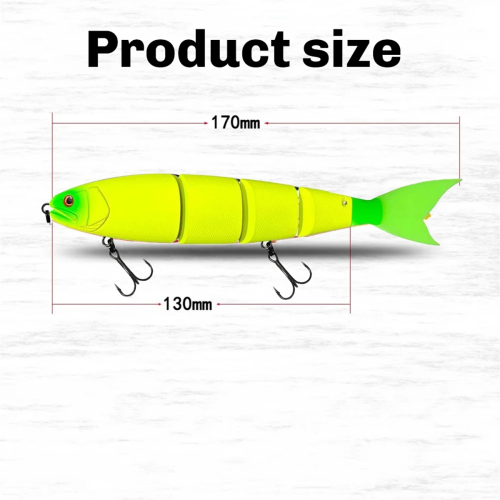 Fishing Lure 170mm 40g Jointed Wobblers για Λούτσους και Λαβράκια 1