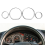 Car Front Instrument Trim Frame Speedometer Dial Ring Bezel for 3