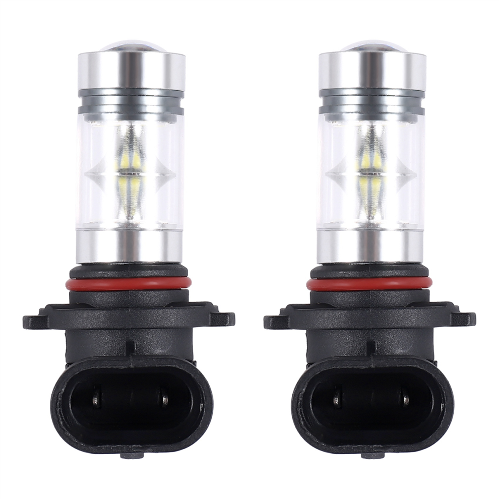 2 Pcs 6000K Super H10 9045 9145 9140 100W 1200Lm Led Fog White/Light 4763603081505