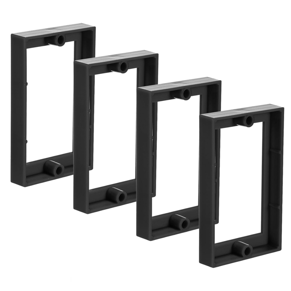4Pcs Single Gang Outlet Box Extender,Electrical Outlet Extender Black 4763517376315