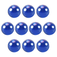 Lot de 10 billes de verre de 16 mm, boules de verre décoratives, bleu foncé
