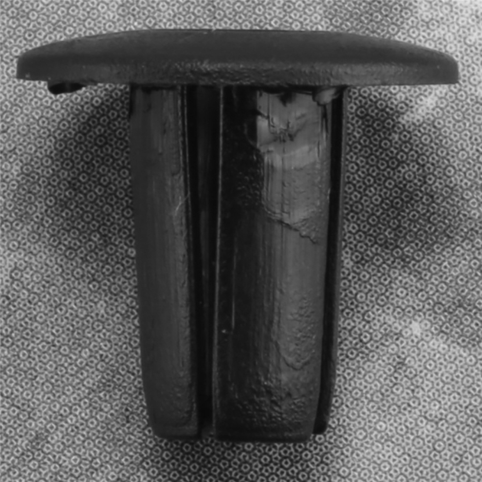 100 pièces de rivets en plastique pour porte de voiture avec trou de 5 mm, fixation noire.