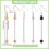 5 Colors Beadable Earring Bars 10pcs Beadable Bar 4