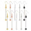 5 Colors Beadable Earring Bars 10pcs Beadable Bar 1