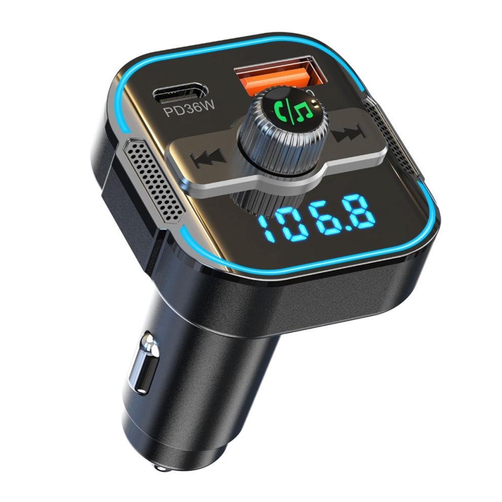 Bluetooth 5.3 Car Adapter Pd+Qc3.0, Fm Transmitter & Fast Car Charger 4763517386673
