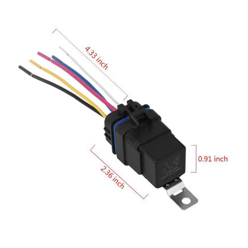 Waterproof Integrated Automobile Relay Dc/12V 40A Auto Relay 2