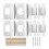 4 Pack Door Latch Strike Plate - Κιτ επισκευής πλάκας κλειδαριάς πόρτας 1