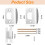 4 Pack Door Latch Strike Plate - Κιτ επισκευής πλάκας κλειδαριάς πόρτας 3