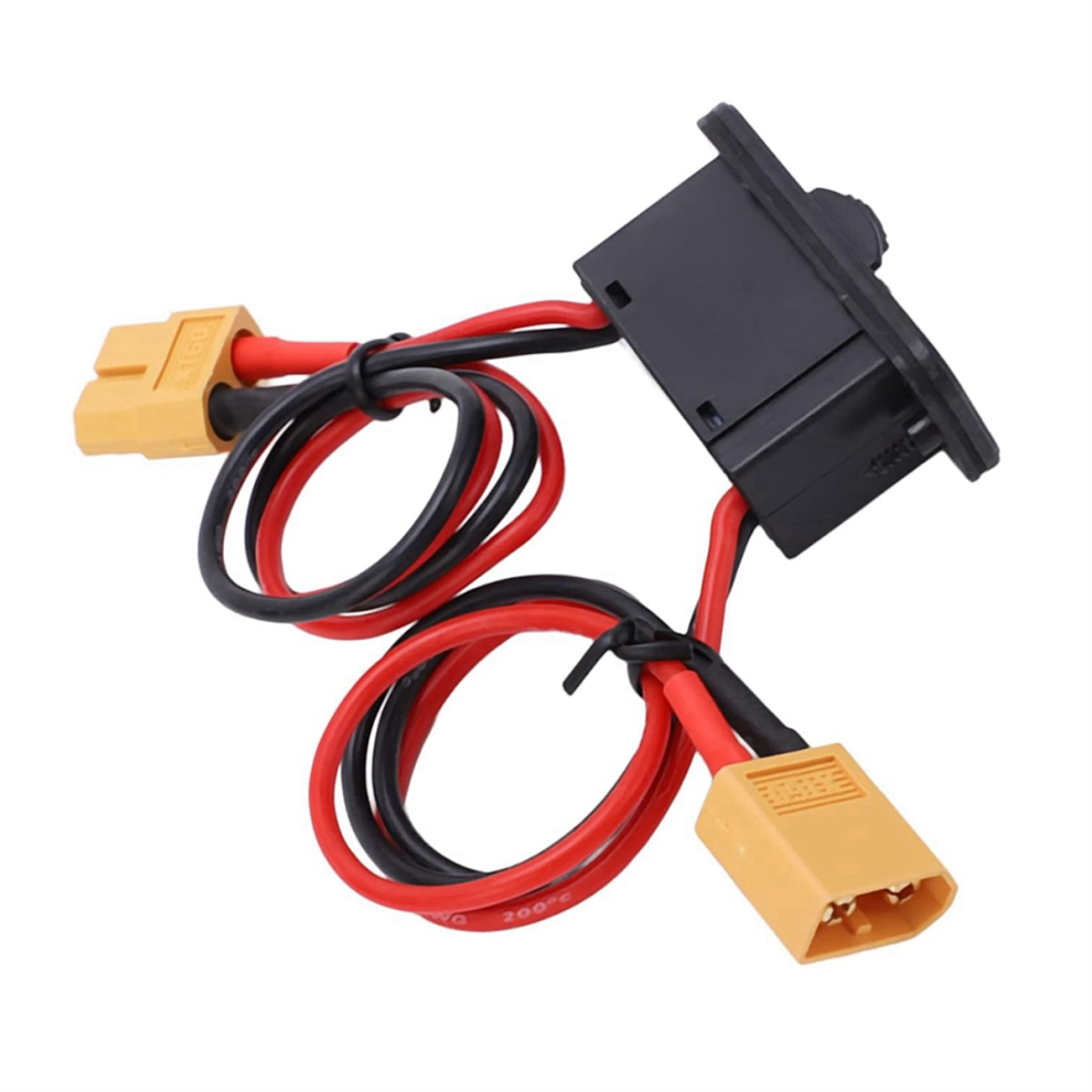 Interrupteur pour avion RC, grand courant 18 AWG avec prise XT60