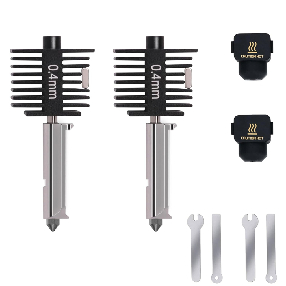 Kit de mise à niveau 2 pièces A1 Mini Hotend, avec buse en acier trempé de 0,4 mm