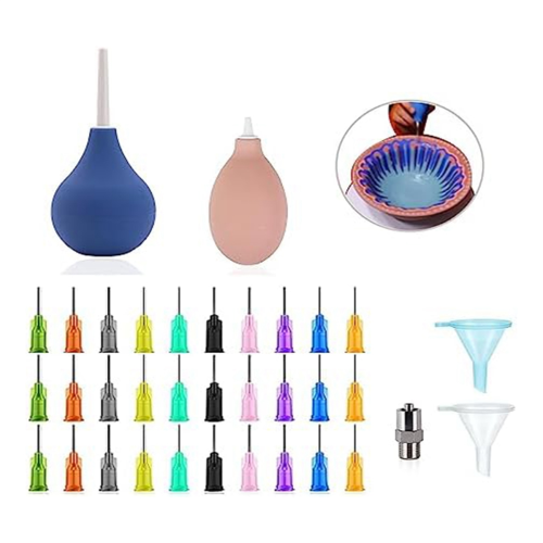 Ceramic Precision Tip Applicator Bottle for Pottery Glaze Sliding