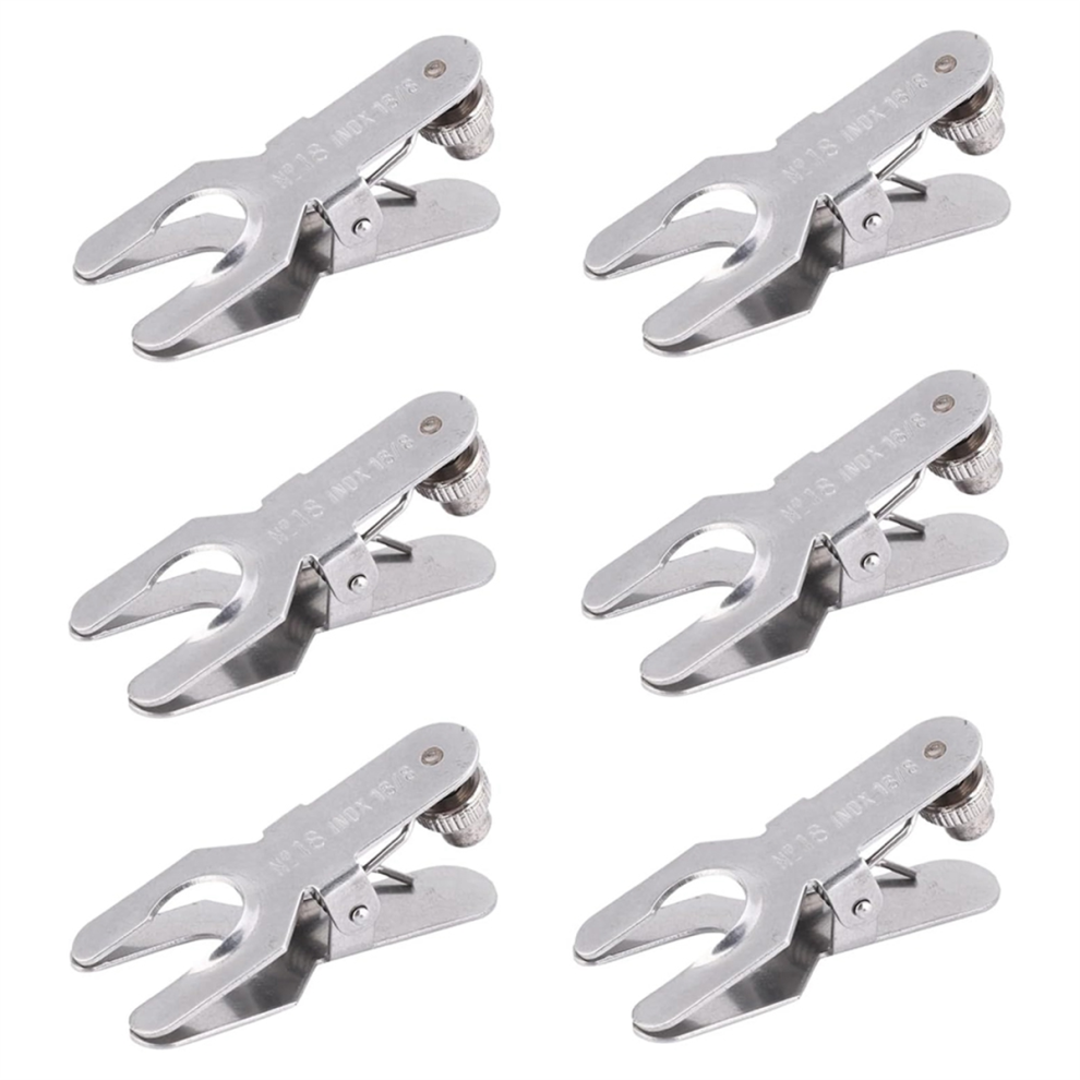 6PCS Lab Clamp, Pinch Clamp Beaker Holder Flask Clamp Model 18-image-OPC-PGHZ6WH-NEW