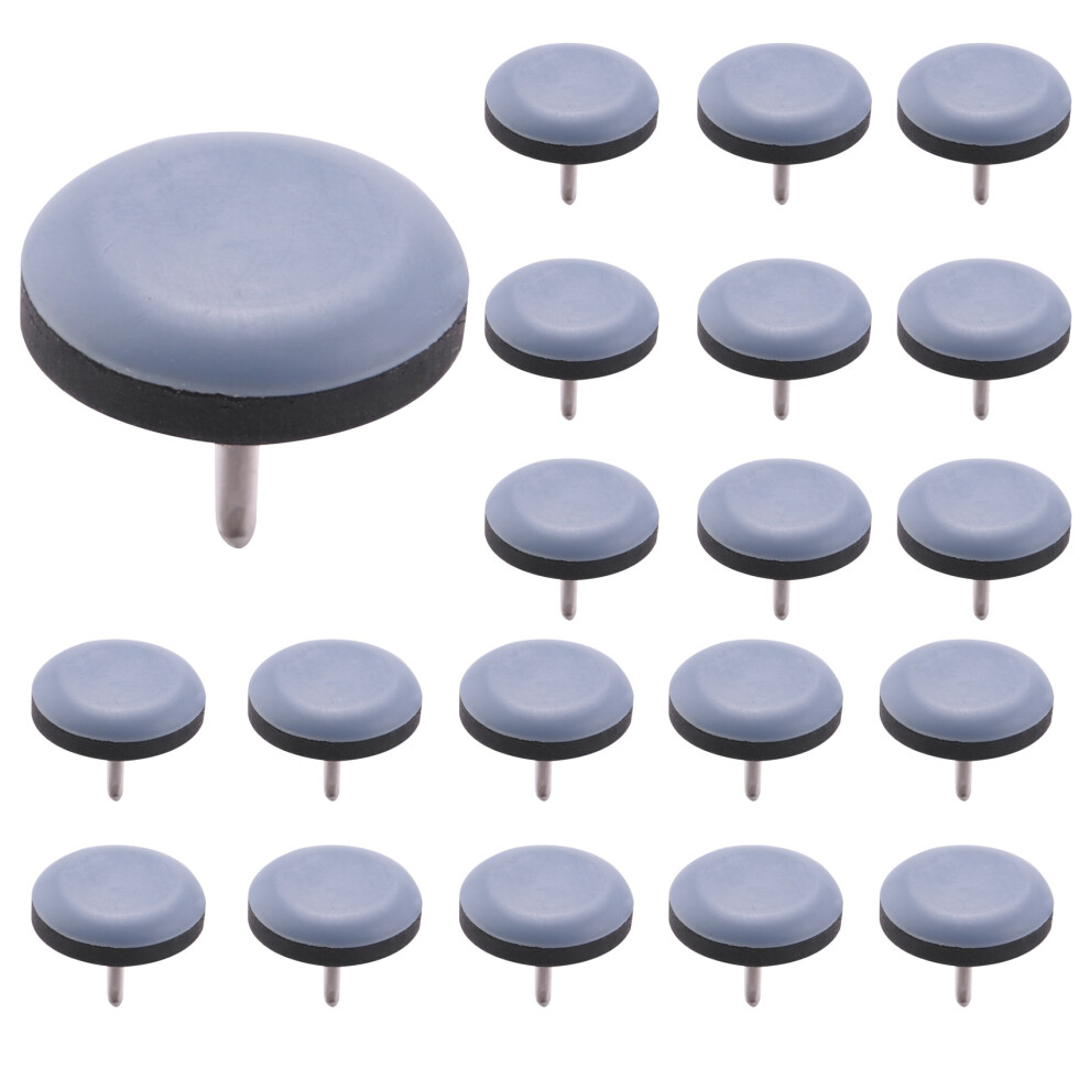 20Pcs 25Mm Chair Gliders With Nail Feet Protector For Hardwood Floor 4853157156122