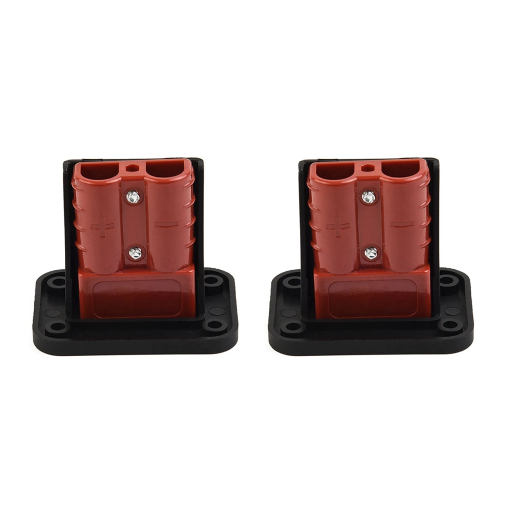 2Pc 50A For Anderson Plug Connector Flush Mount Bracket Panel Cover 4853949964157