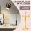 Standing Crucifix with Base for Home and (Gold) 4